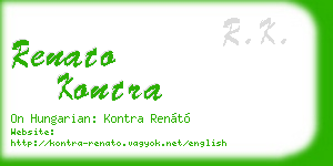renato kontra business card